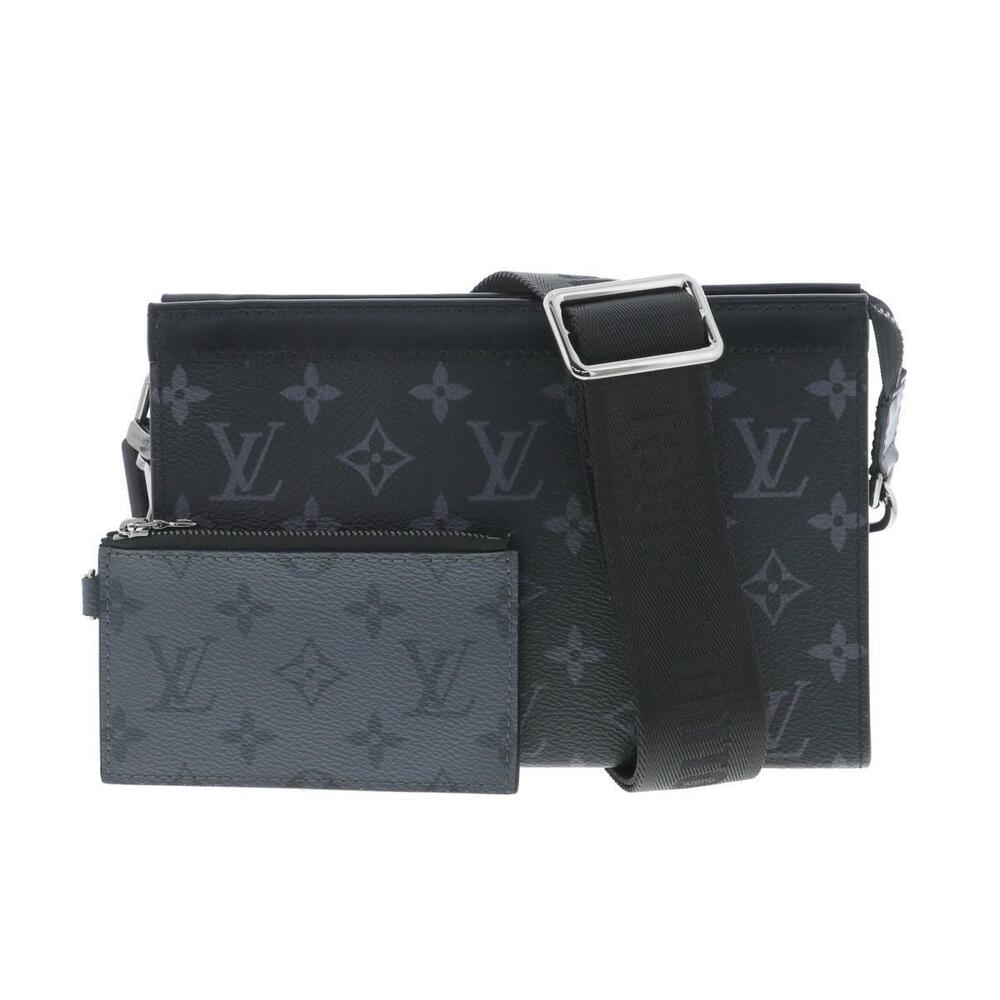 LOUIS VUITTON Gaston Wearable Wallet Bag Shoulder Messenger Monogram Eclipse